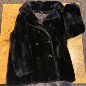 Faux fur coat
